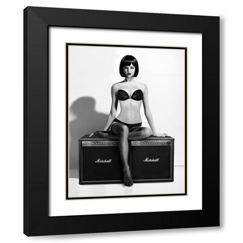 Rock This Black Modern Wood Framed Art Print with Double Matting by Drake, David