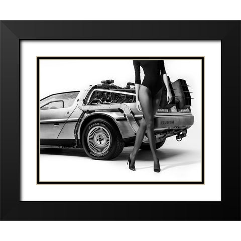 The Future Is Female: Part 4 Black Modern Wood Framed Art Print with Double Matting by Drake, David