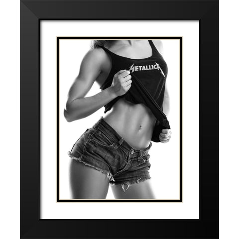 Ride The Lightning Black Modern Wood Framed Art Print with Double Matting by Drake, David