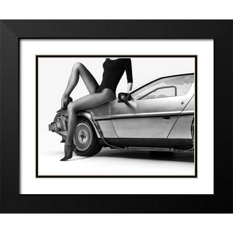 The Future Is Female: Part 2 Black Modern Wood Framed Art Print with Double Matting by Drake, David