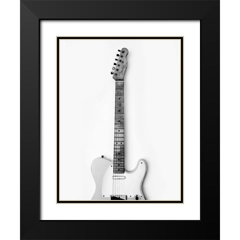 Twang Thang Black Modern Wood Framed Art Print with Double Matting by Drake, David