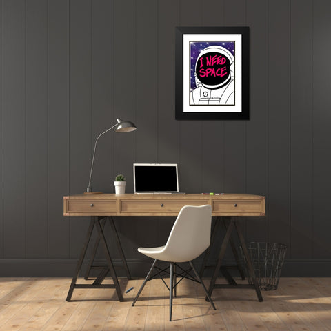 I need spece Black Modern Wood Framed Art Print with Double Matting by Harstedt, Tomas