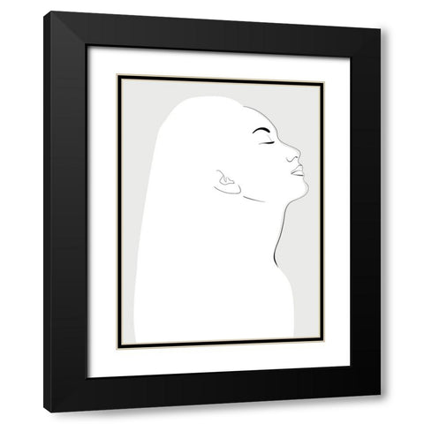 Orli portrait Black Modern Wood Framed Art Print with Double Matting by Laiz Blursbyai, Rosana