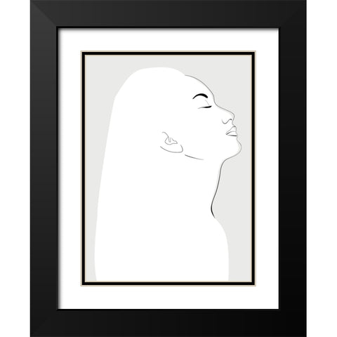 Orli portrait Black Modern Wood Framed Art Print with Double Matting by Laiz Blursbyai, Rosana