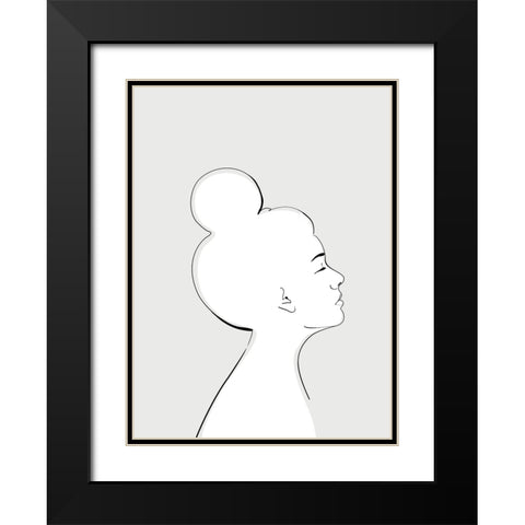 Sanyu portrait Black Modern Wood Framed Art Print with Double Matting by Laiz Blursbyai, Rosana