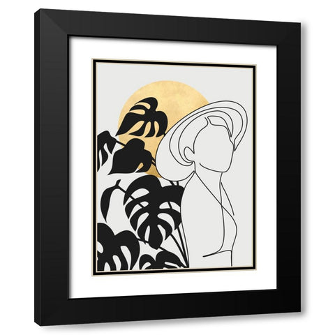 Lanie in the sun Black Modern Wood Framed Art Print with Double Matting by Laiz Blursbyai, Rosana