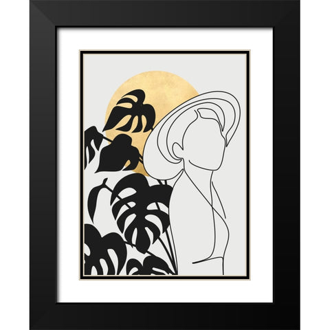Lanie in the sun Black Modern Wood Framed Art Print with Double Matting by Laiz Blursbyai, Rosana