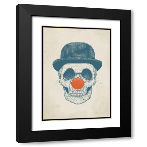 Dead Clown Black Modern Wood Framed Art Print with Double Matting by Solti, Balazs