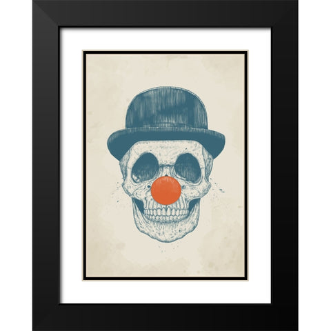 Dead Clown Black Modern Wood Framed Art Print with Double Matting by Solti, Balazs