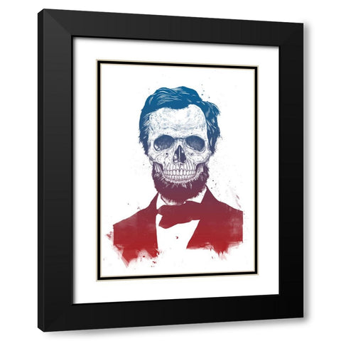 Dead Lincoln Black Modern Wood Framed Art Print with Double Matting by Solti, Balazs