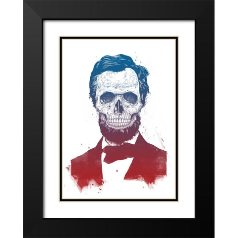 Dead Lincoln Black Modern Wood Framed Art Print with Double Matting by Solti, Balazs
