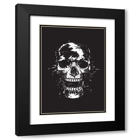 Scream (bw) Black Modern Wood Framed Art Print with Double Matting by Solti, Balazs