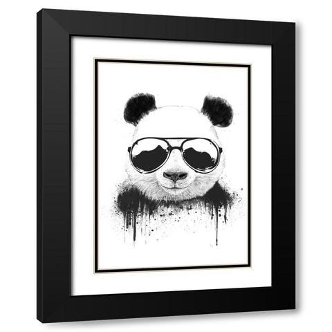 Stay Cool Black Modern Wood Framed Art Print with Double Matting by Solti, Balazs