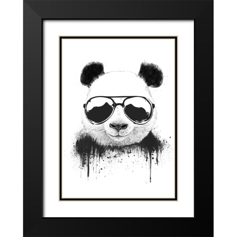 Stay Cool Black Modern Wood Framed Art Print with Double Matting by Solti, Balazs