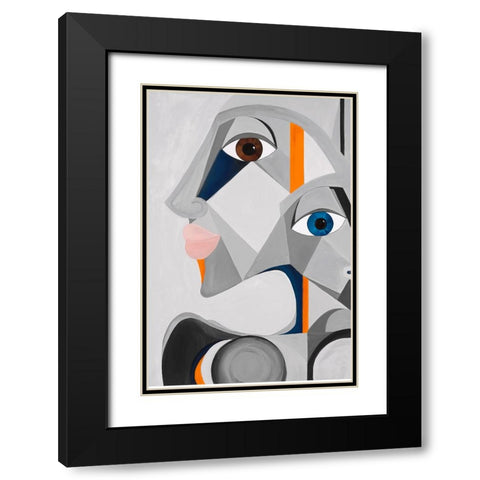 Mon Petit Marinier Black Modern Wood Framed Art Print with Double Matting by Florea, Simona