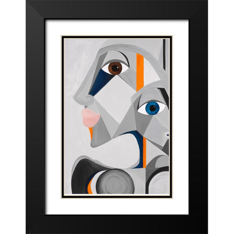 Mon Petit Marinier Black Modern Wood Framed Art Print with Double Matting by Florea, Simona
