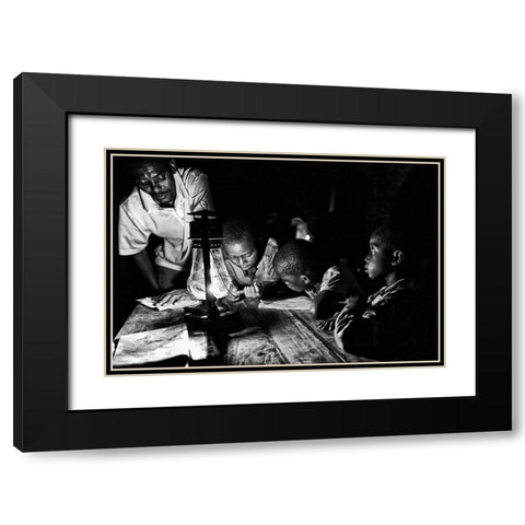 Untitled Black Modern Wood Framed Art Print with Double Matting by Mirzaie, Foad