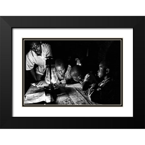 Untitled Black Modern Wood Framed Art Print with Double Matting by Mirzaie, Foad