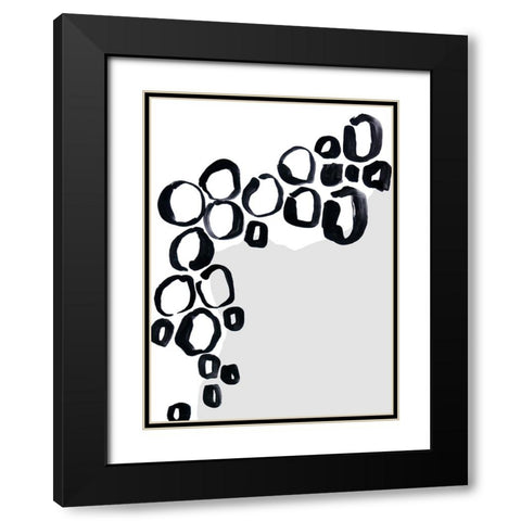 Baigh I Black Modern Wood Framed Art Print with Double Matting by Laiz Blursbyai, Rosana