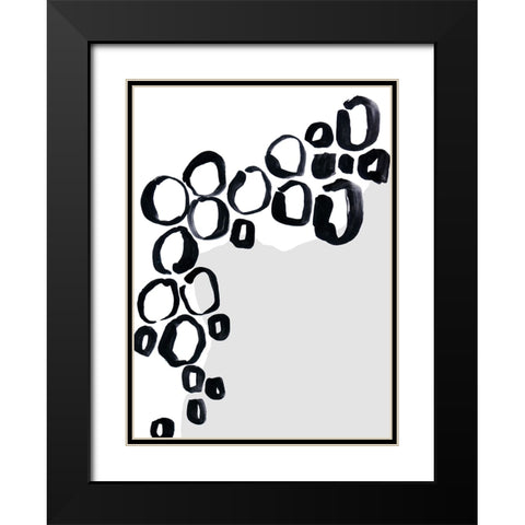 Baigh I Black Modern Wood Framed Art Print with Double Matting by Laiz Blursbyai, Rosana