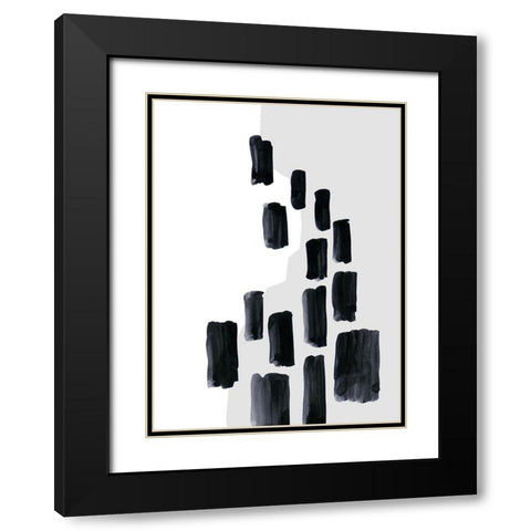 Baigh II Black Modern Wood Framed Art Print with Double Matting by Laiz Blursbyai, Rosana