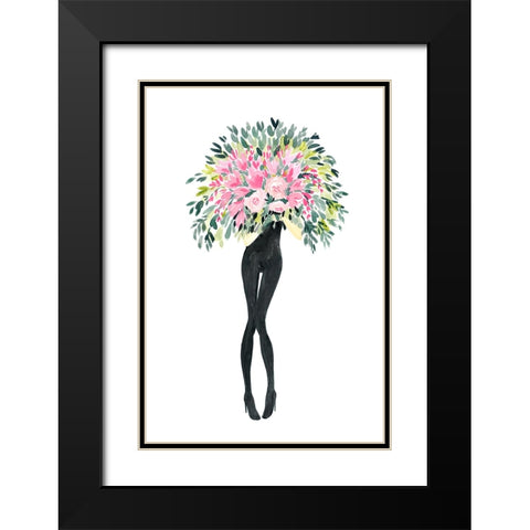 Miss bouquet I Black Modern Wood Framed Art Print with Double Matting by Laiz Blursbyai, Rosana