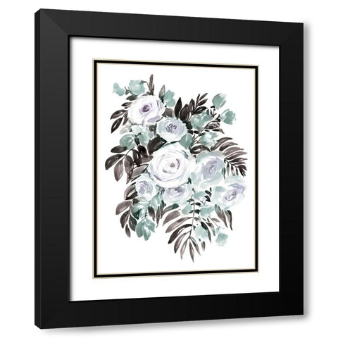 Harriet bouquet in steel Black Modern Wood Framed Art Print with Double Matting by Laiz Blursbyai, Rosana
