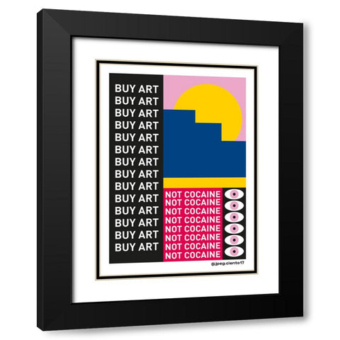 BUY ART Black Modern Wood Framed Art Print with Double Matting by Ortiz, Sergio