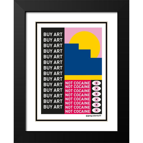BUY ART Black Modern Wood Framed Art Print with Double Matting by Ortiz, Sergio