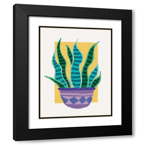 Plant in the Sun Black Modern Wood Framed Art Print with Double Matting by Demir, Aylin