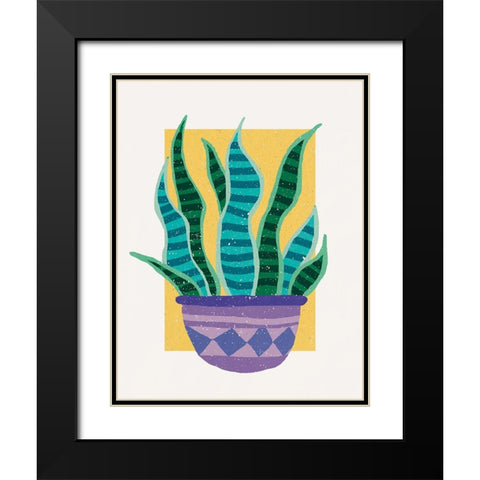 Plant in the Sun Black Modern Wood Framed Art Print with Double Matting by Demir, Aylin