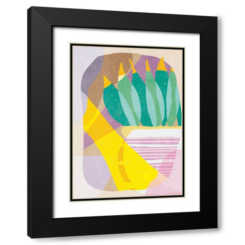 Plant in the Sun Black Modern Wood Framed Art Print with Double Matting by Demir, Aylin