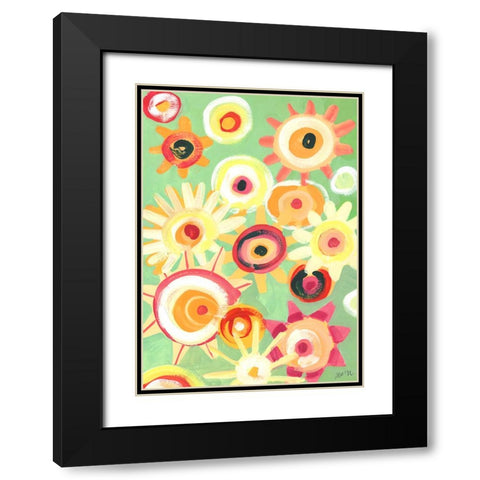 Sunny Days Black Modern Wood Framed Art Print with Double Matting by Zwara, Ania