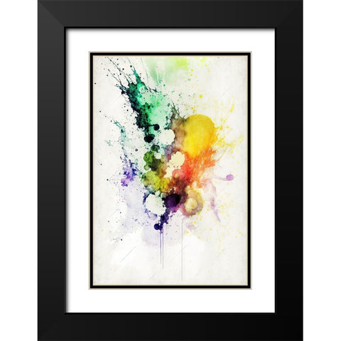 Fluid Dreams Black Modern Wood Framed Art Print with Double Matting by Mauro