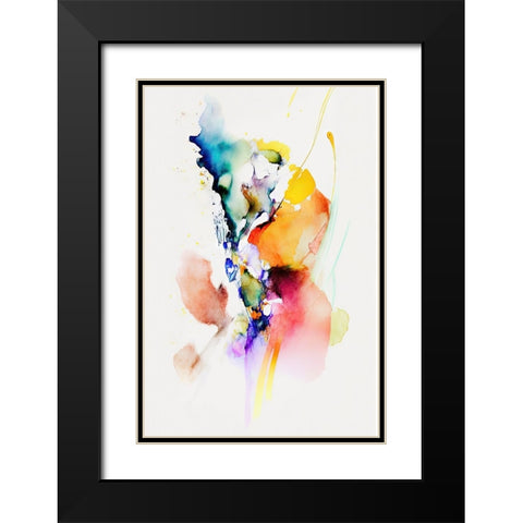 Right in the middle Black Modern Wood Framed Art Print with Double Matting by Mauro