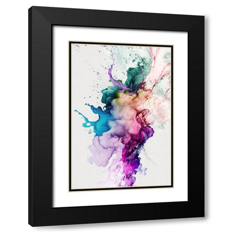 Mystical Haze Black Modern Wood Framed Art Print with Double Matting by Mauro