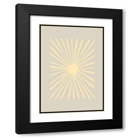 Sun Kissed Black Modern Wood Framed Art Print with Double Matting by Pictufy Studio