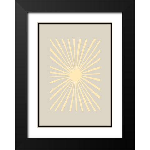 Sun Kissed Black Modern Wood Framed Art Print with Double Matting by Pictufy Studio