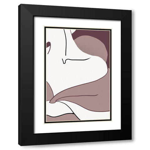 Shoulder Black Modern Wood Framed Art Print with Double Matting by Pictufy Studio II