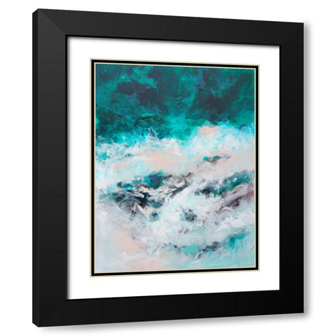 The Sound of the Sea Black Modern Wood Framed Art Print with Double Matting by Wattre, Francoise