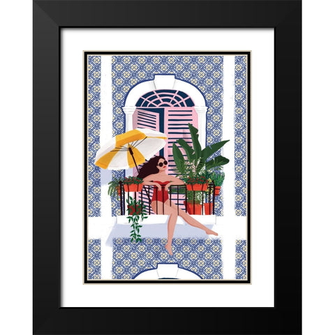 Catching the Sun Black Modern Wood Framed Art Print with Double Matting by Tomljanovic, Maja