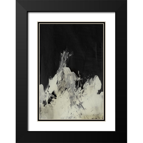 Unsettled Black Modern Wood Framed Art Print with Double Matting by Hobday, Dan