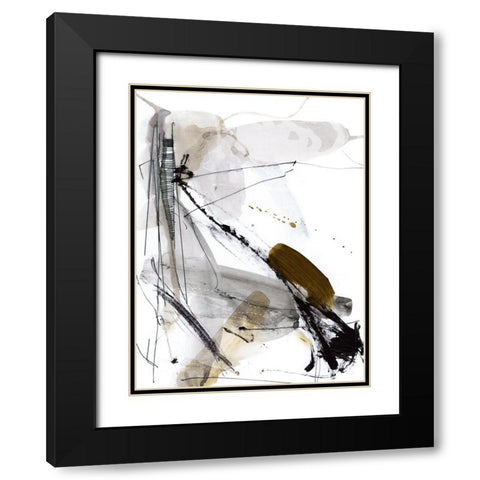 Lighthouse Black Modern Wood Framed Art Print with Double Matting by Hobday, Dan