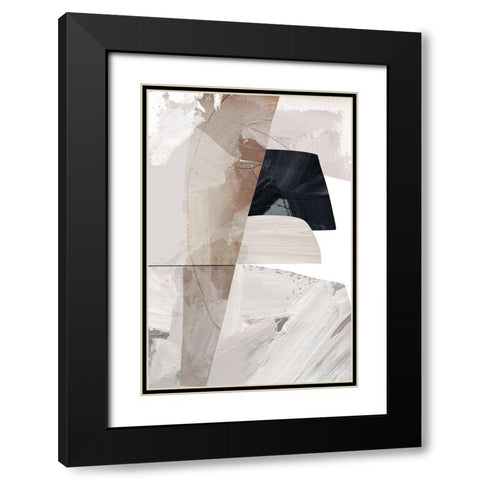 Caves Black Modern Wood Framed Art Print with Double Matting by Hobday, Dan