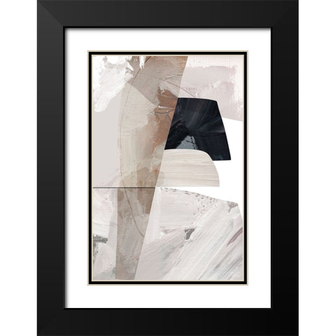Caves Black Modern Wood Framed Art Print with Double Matting by Hobday, Dan