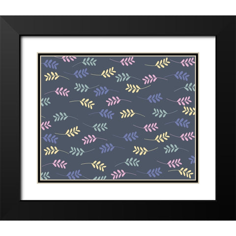 Scandi japandi flowers 3 Black Modern Wood Framed Art Print with Double Matting by Manovski, Sarah