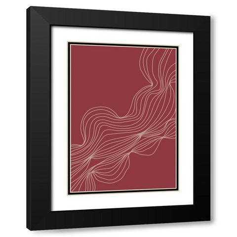 Untitled Black Modern Wood Framed Art Print with Double Matting by Boulova, Veronika