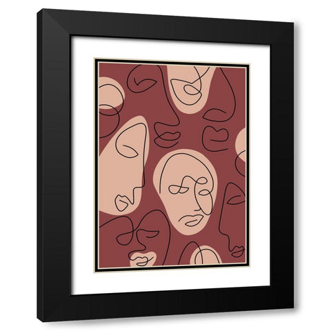Untitled Black Modern Wood Framed Art Print with Double Matting by Boulova, Veronika