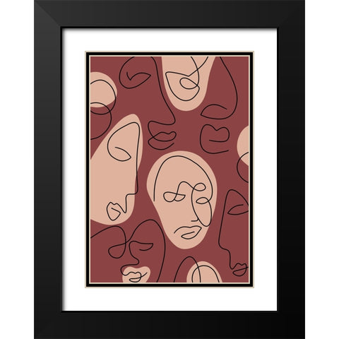 Untitled Black Modern Wood Framed Art Print with Double Matting by Boulova, Veronika