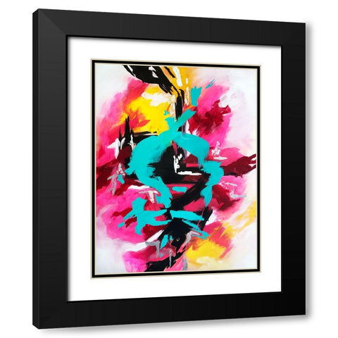 Adhara Black Modern Wood Framed Art Print with Double Matting by Storms, Alyson